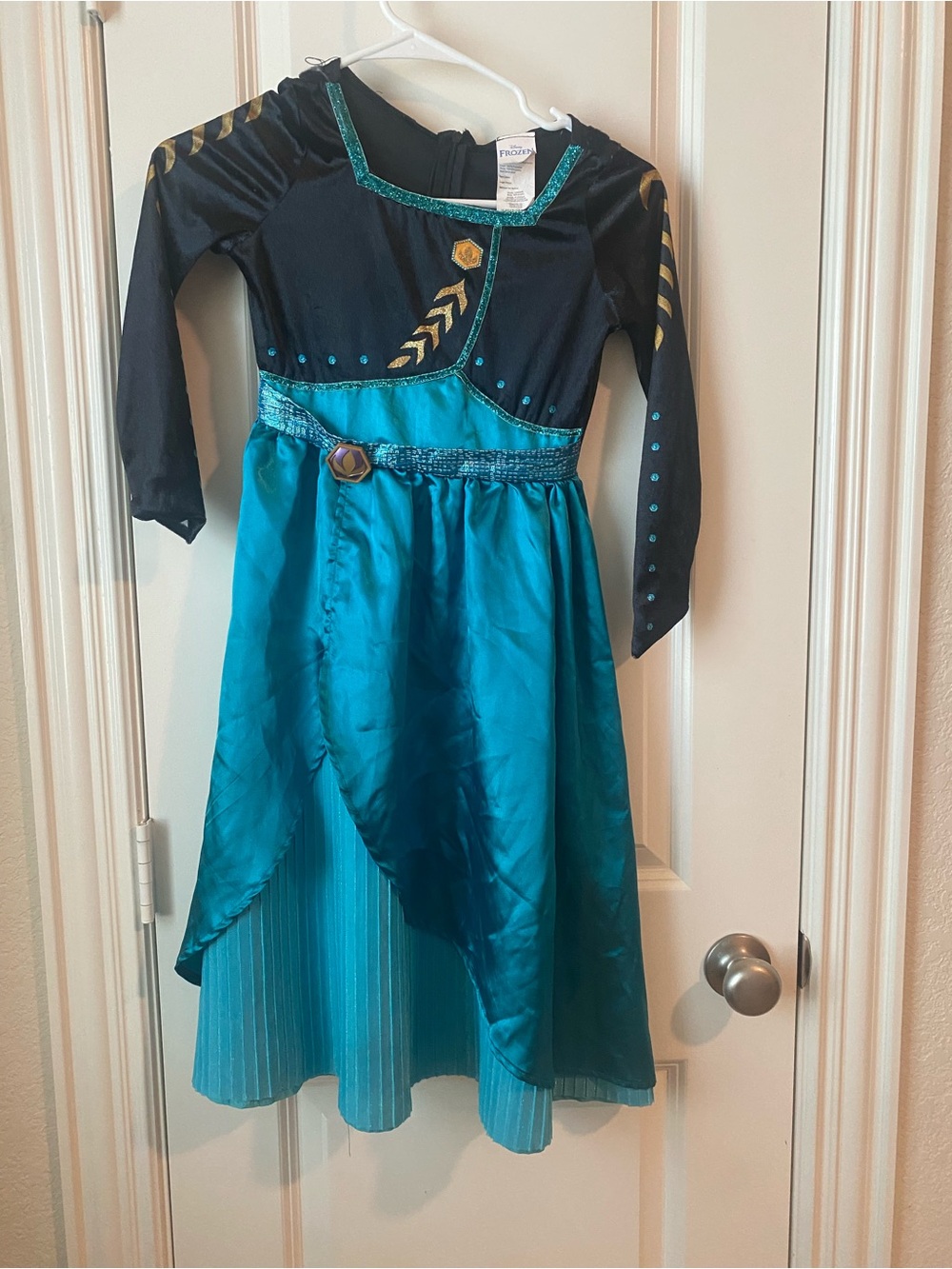 Disney Ana Teal and Black - Inspired Dress Costume